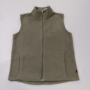 Woolrich Vest Women’s Small Fleece Sleeveless Casual Zip Pockets Outdoors Hiking